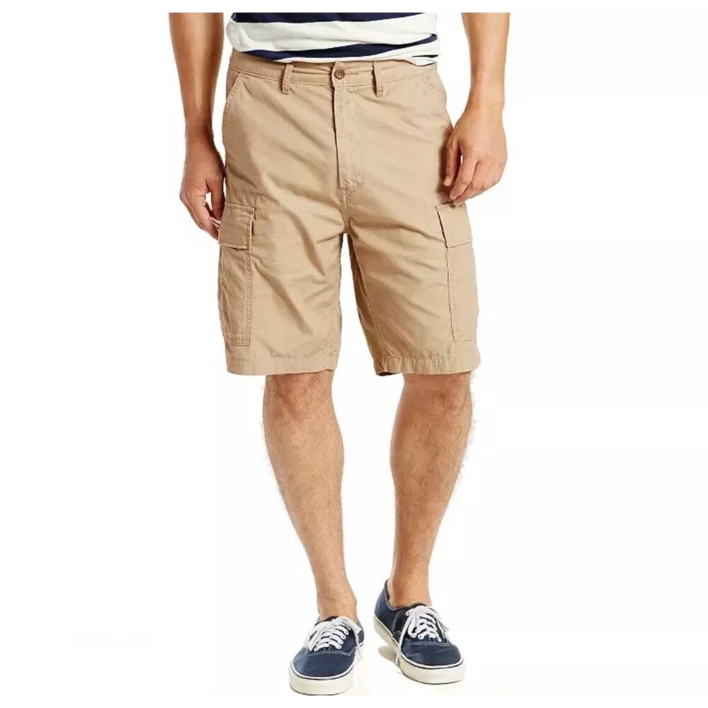 Levi's Carrier Mens Cargo Shorts Sz 44 Loose Fit Khaki NWT Outdoors casual